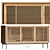  Elegantly Crafted Wooden Sideboard 3D model small image 1