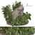 Vintage Vray Outdoor Plant Model 3D model small image 3