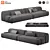 Zephyr Modular Sofa Set 3D model small image 1