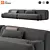 Zephyr Modular Sofa Set 3D model small image 2