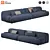 Zephyr Modular Sofa Set 3D model small image 4