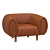 Modern Tobi Armchair Model 2015 3D model small image 3