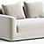 Modern Elegance Sparkle Sofa Bed 3D model small image 2
