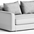 Modern Elegance Sparkle Sofa Bed 3D model small image 4