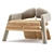 Futuristic Dynamic Dulki Armchair 3D model small image 1