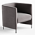 Minimalist Low Profile Algon Chair 3D model small image 2