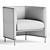 Minimalist Low Profile Algon Chair 3D model small image 3