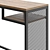 Modern Industrial Laptop Table IKEA 3D model small image 3