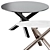 Elegant Minotti Outdoor Dining Table 3D model small image 1