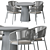 Outdoor Dining Set: Mate & Itai 3D model small image 1