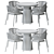 Outdoor Dining Set: Mate & Itai 3D model small image 4