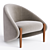 Contemporary Fabric Armchair by Roche Bobois 3D model small image 1