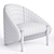 Contemporary Fabric Armchair by Roche Bobois 3D model small image 2