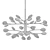 Elegant Ice Crystal Chandelier 3D model small image 2