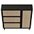 UV Unwrapped Shoe Storage Cabinet 3D model small image 3