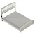 Real-size Amina Queen Bed Model 3D model small image 5