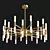 Elegant Ceiling Light Fixture 3D model small image 3