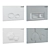 Universal Flush Buttons Set (10 pcs) 3D model small image 2