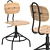 Stylish IKEA KULLABERG Swivel Chair 3D model small image 1