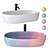 SALINI LUCE SINK + Dornbracht META Set 3D model small image 2