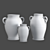 Artisan Terracotta Vase Collection 3D model small image 4