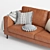 Stylish MOOS Studio 3-Seater Sofa 3D model small image 5