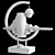 Modern Decor Statue Bundle 3D model small image 3