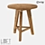 LoftDesign 60219 Wood Bar Table 3D model small image 1