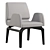 Modern Era Dining Chair with Arms 3D model small image 1