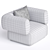 Lebom HUG Armchair: Stylish Comfort 3D model small image 3