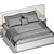Sleek 2013 Angelo Bed Frame 3D model small image 5