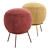  Modern Red Nest Ottoman  3D model small image 1