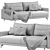 Modern Archi Sofa 2015 Design 3D model small image 3