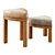 Geometric Ottoman Nestroots 3D Model 3D model small image 1