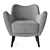 Modern RH Florent Chair - Restoration Hardware 3D model small image 2