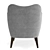 Modern RH Florent Chair - Restoration Hardware 3D model small image 4