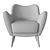 Modern RH Florent Chair - Restoration Hardware 3D model small image 6