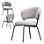 Modern Mimi Dining Chair 3D model small image 2