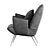 Elegant Leather Armchair Zonocada 3D model small image 4