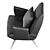 Elegant Leather Armchair Zonocada 3D model small image 5