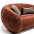 Elegant Emet Soho Home Sofa 3D model small image 4