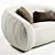 Elegant Emet Soho Home Sofa 3D model small image 6