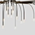 Flexible Steel LED Chandelier Starfall 3D model small image 5