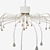 Flexible Steel LED Chandelier Starfall 3D model small image 6