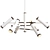 Sleek White Rainer Chandelier 3D model small image 1