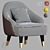 Elegant Armchair K0029 Exceptional Comfort 3D model small image 1