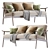 Vintage Mid Century Sofa 2016 3D model small image 1