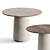 Casper Round Dining Table Oak 3D model small image 1