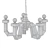 Seletti Cut & Paste Chandelier 3D model small image 2