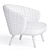 Modern Upholstered Armchair Metis 3D model small image 3